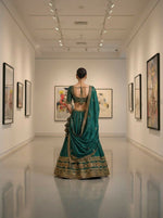 Thumbnail for Lehenga Mart Designer Indian Wedding Lehenga Choli-Green - Distacart
