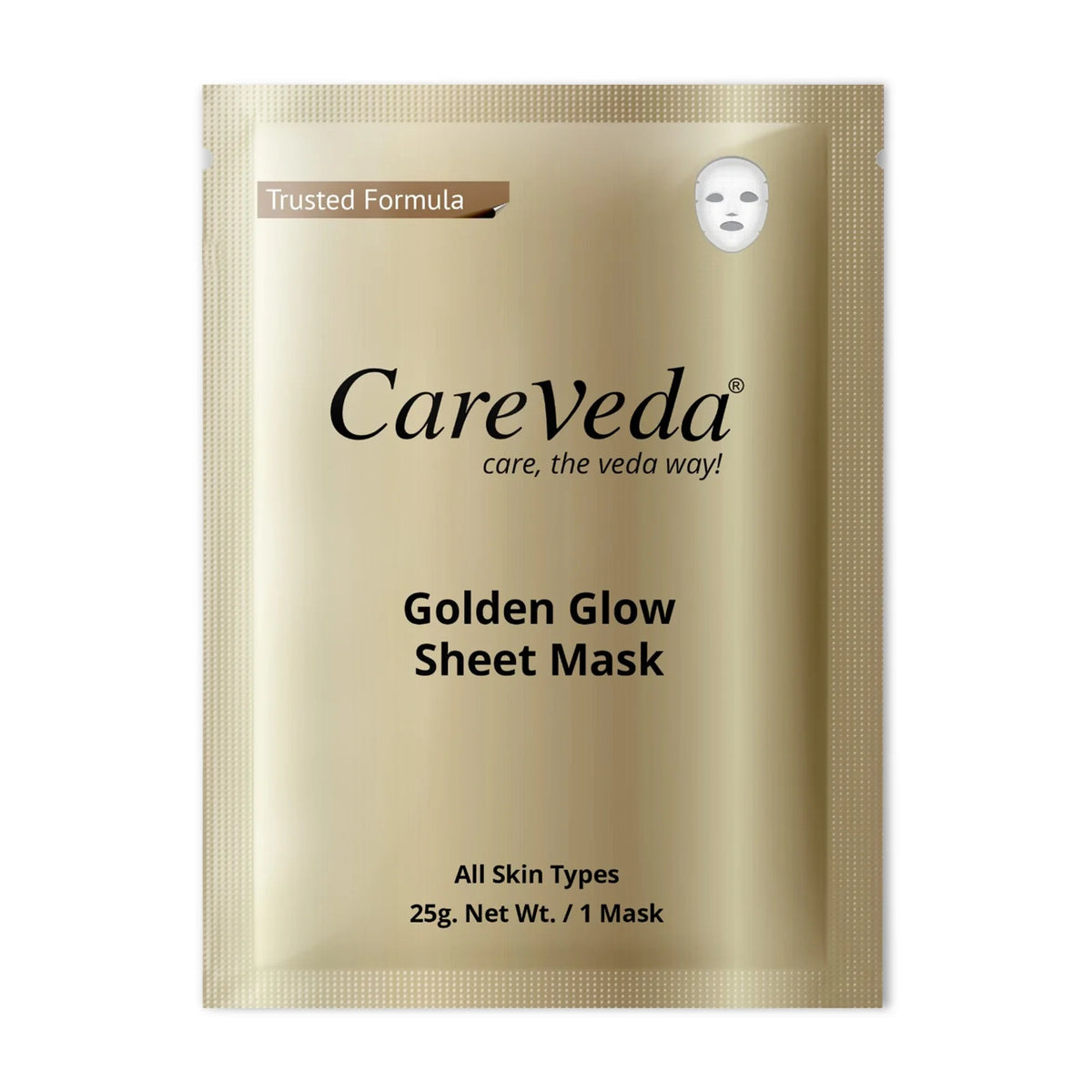 CareVeda Golden Glow Sheet Mask Suitable For All Skin Types - Dista