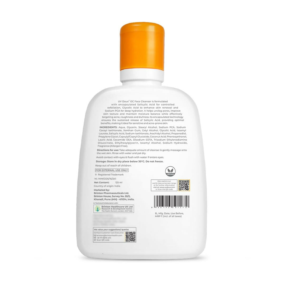 Brinton UV Doux OC Face Cleanser For Oily & Acne-Prone Skin - Dista
