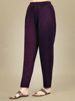 Thumbnail for Jyoti Fashion Women's Purple Silk Blend Embroidery & Sequence work Kurta with Trouser & Dupatta - Distacart