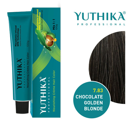 Yuthika Professional Creme Hair Colour - Chocolate Golden Blonde - Distacart