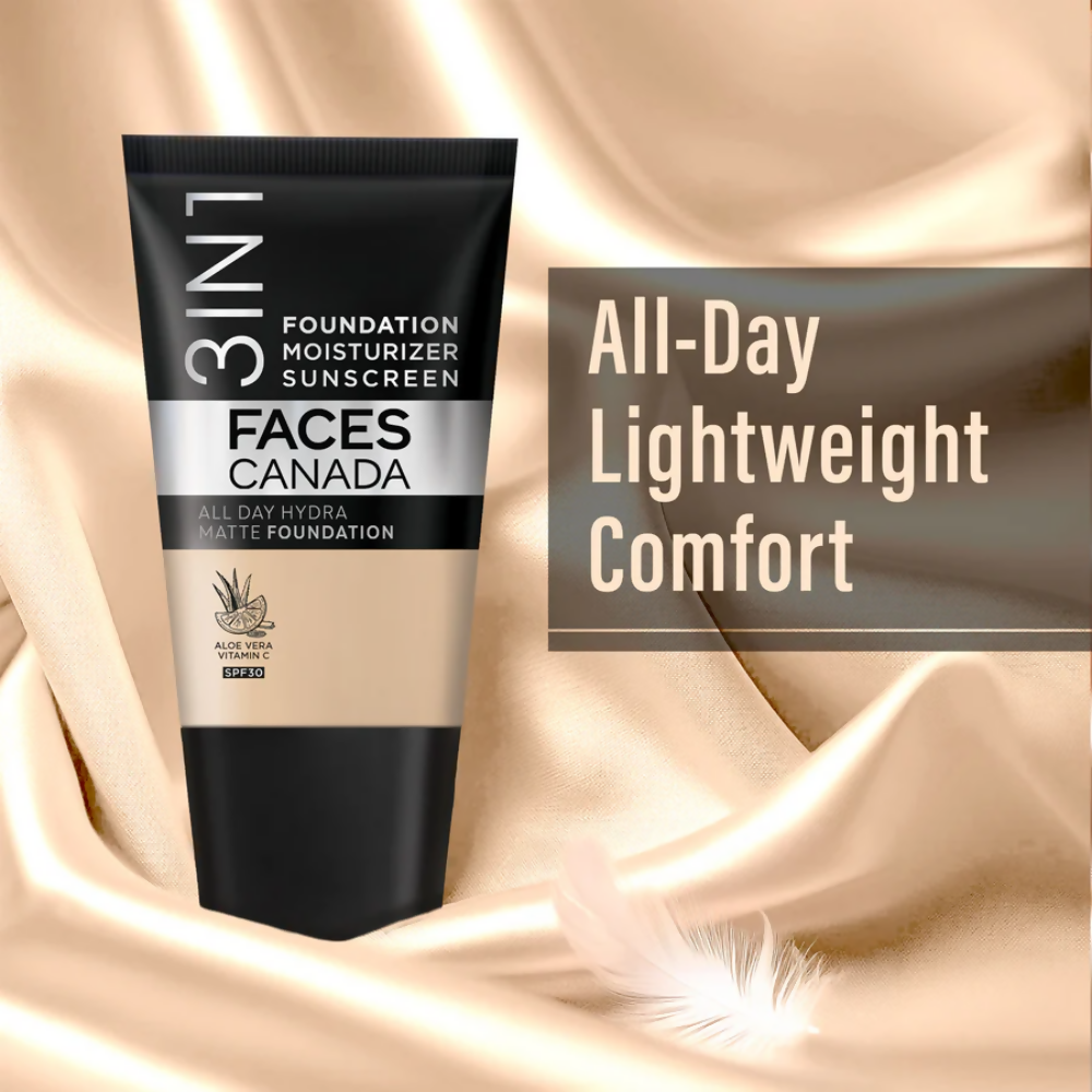 Faces Canada All Day Hydra Matte Mini Foundation - Medium Natural 022 - Distacart