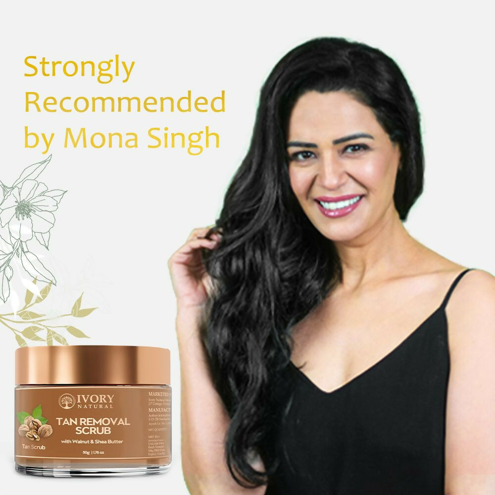 Ivory Natural Tan Scrub , Reduce Tan, Restores Radiant Skin Glow - Distacart