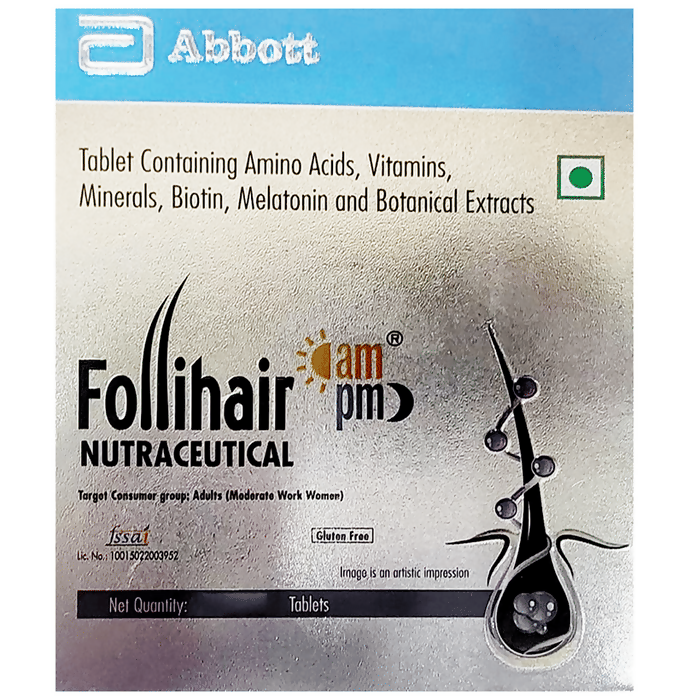 Abbott Follihair AM PM Tablets - Distacart