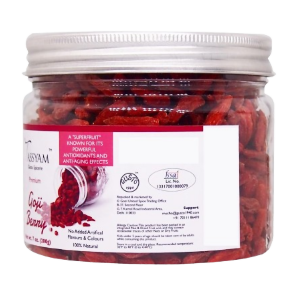 Tassyam Organics Goji Berry - Distacart