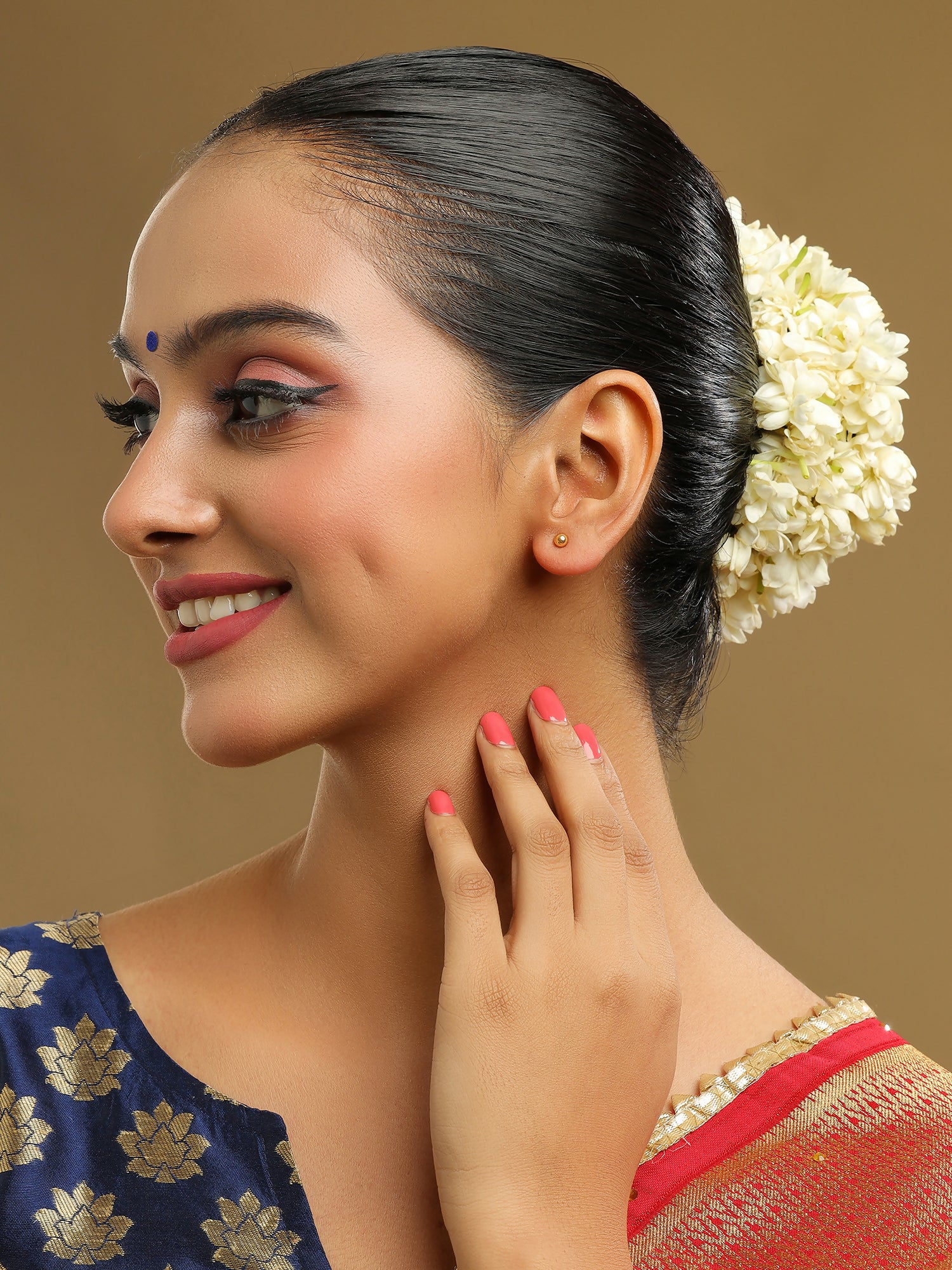 Ruby Raang Golden Studs