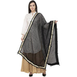 Thumbnail for A R SILK Payal Pum Pum Fancy Dupatta Black Color Dupatta or Chunni