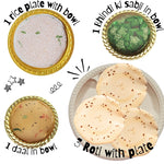 Thumbnail for The Small Wonderland Annapurna Thali Pretend Play Set -Roti,Daal ,Rice ,bhindi ki sabji - Indian Food Inspired Pretend Play toys