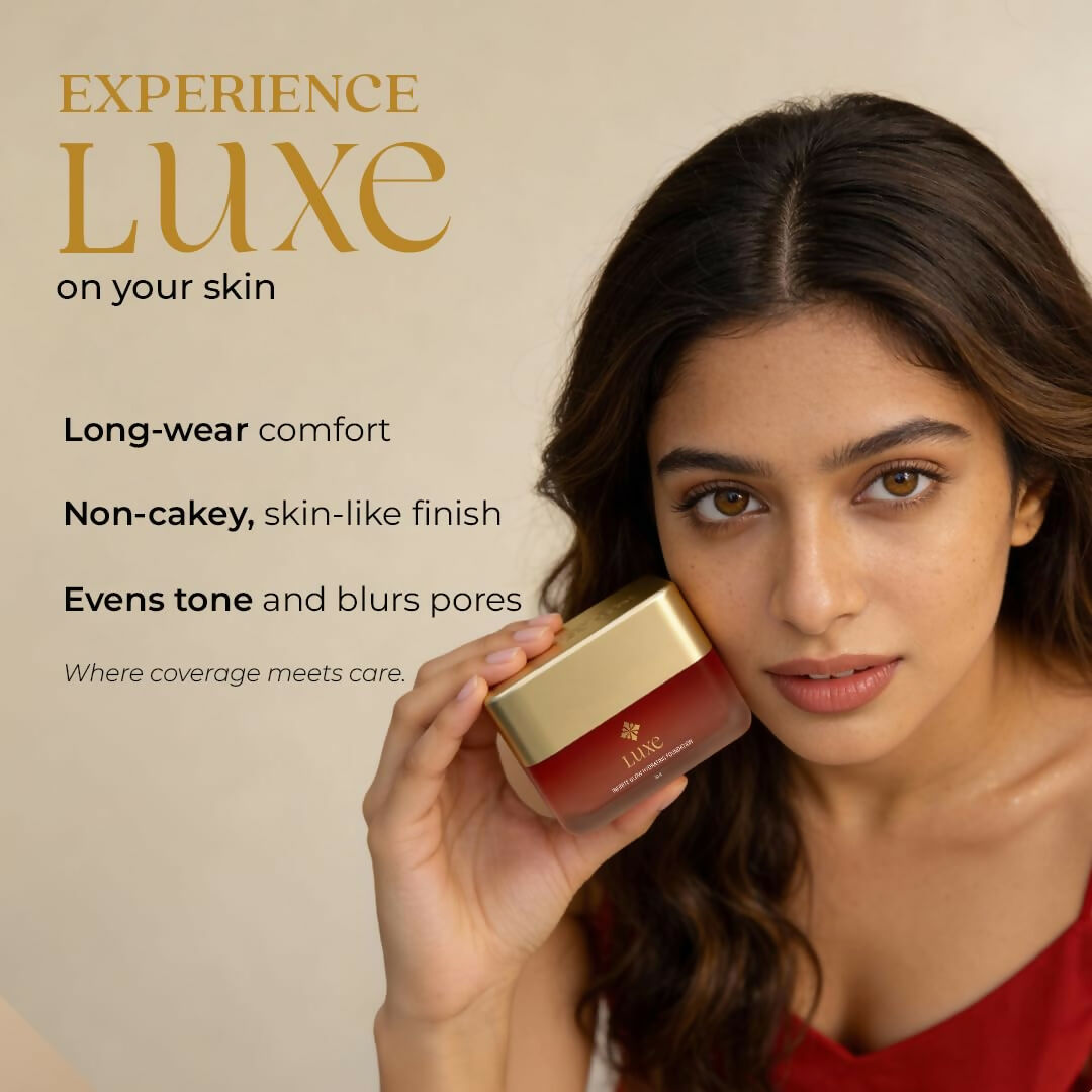 Just Herbs Luxe Infinite Glow Hydrating Foundation Non-Cakey & Long-Lasting (Beige) - Distacart