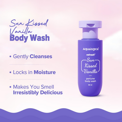 Aqualogica Refresh+ Vanilla Body Care Gift Set Kit - Distacart