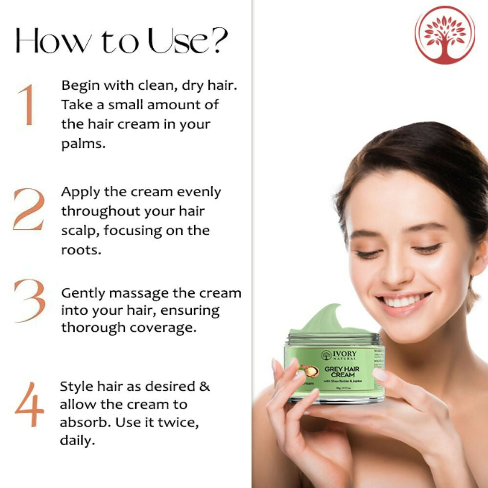 Ivory Natural Cream For Greys Restore Natural Hair Color - Distacart