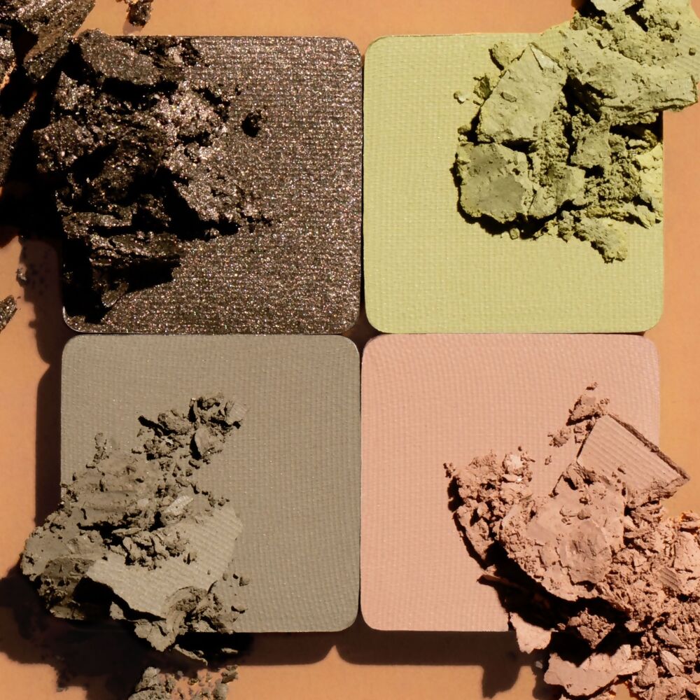 Huda Beauty Glowish Micro Mini Natural Eyeshadow Palette - Moss - Distacart