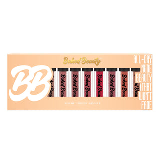 Baked Beauty Liquid Matte Lipstick Nude Palette (Set of 9)