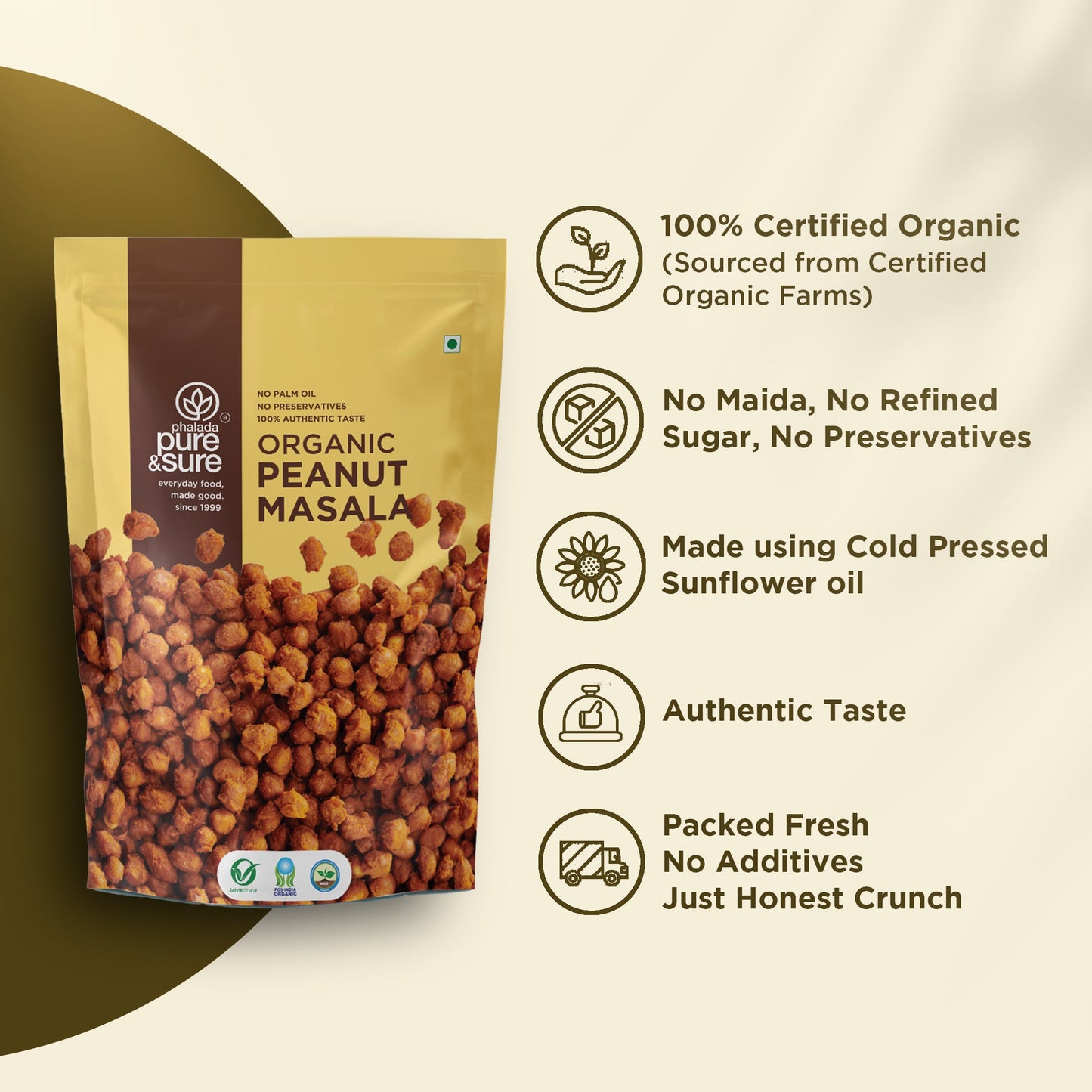 Pure & Sure Organic Peanut Masala - Distacart