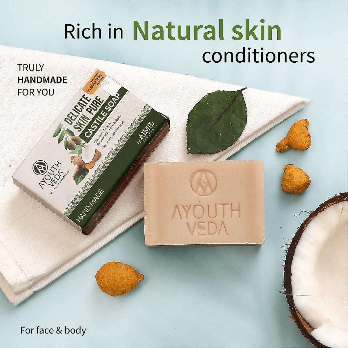 Ayouthveda Delicate Skin Pure Castile Soap - Distacart