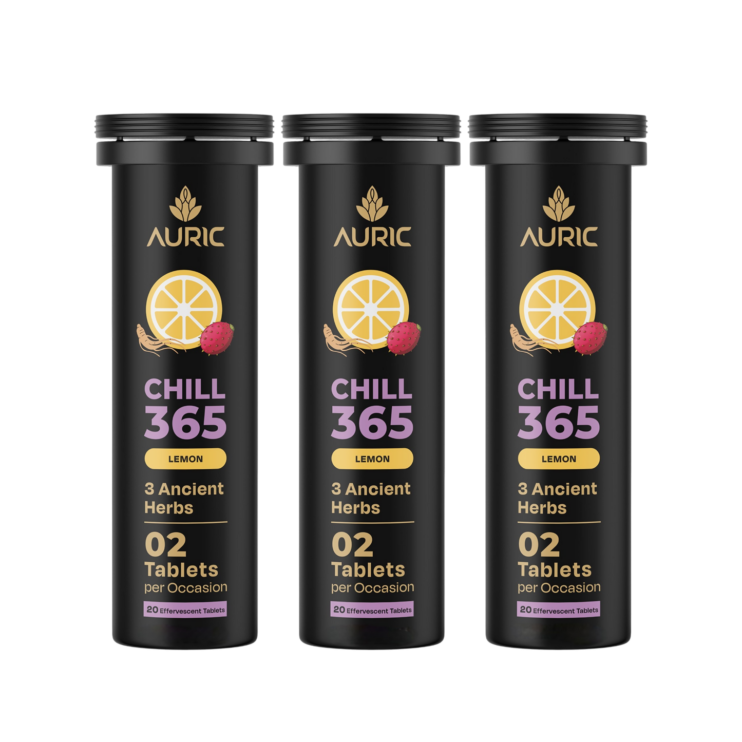 Auric Chill 365 Tablets | Lemon Flavour - Dista