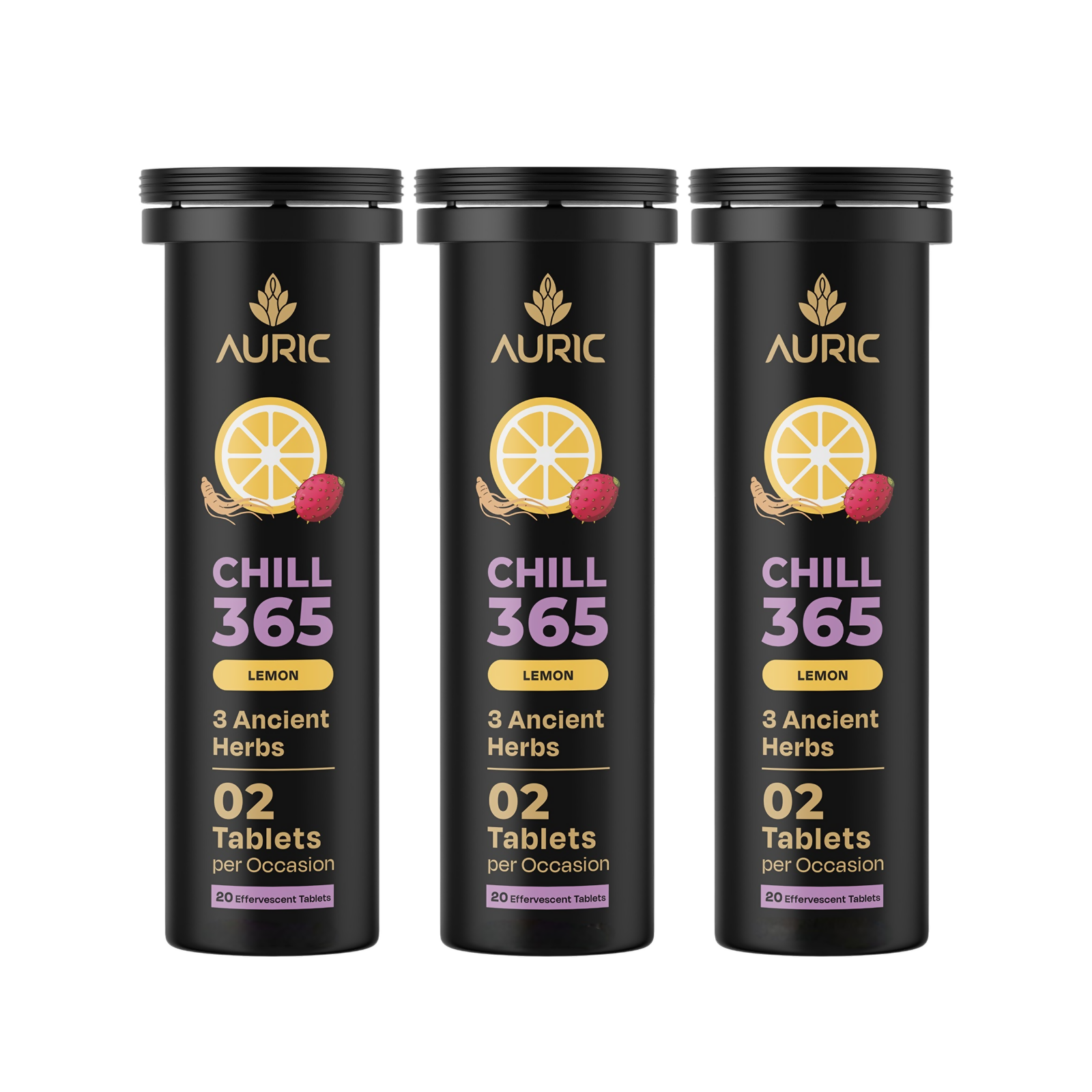 Auric Chill 365 Tablets | Lemon Flavour - Dista
