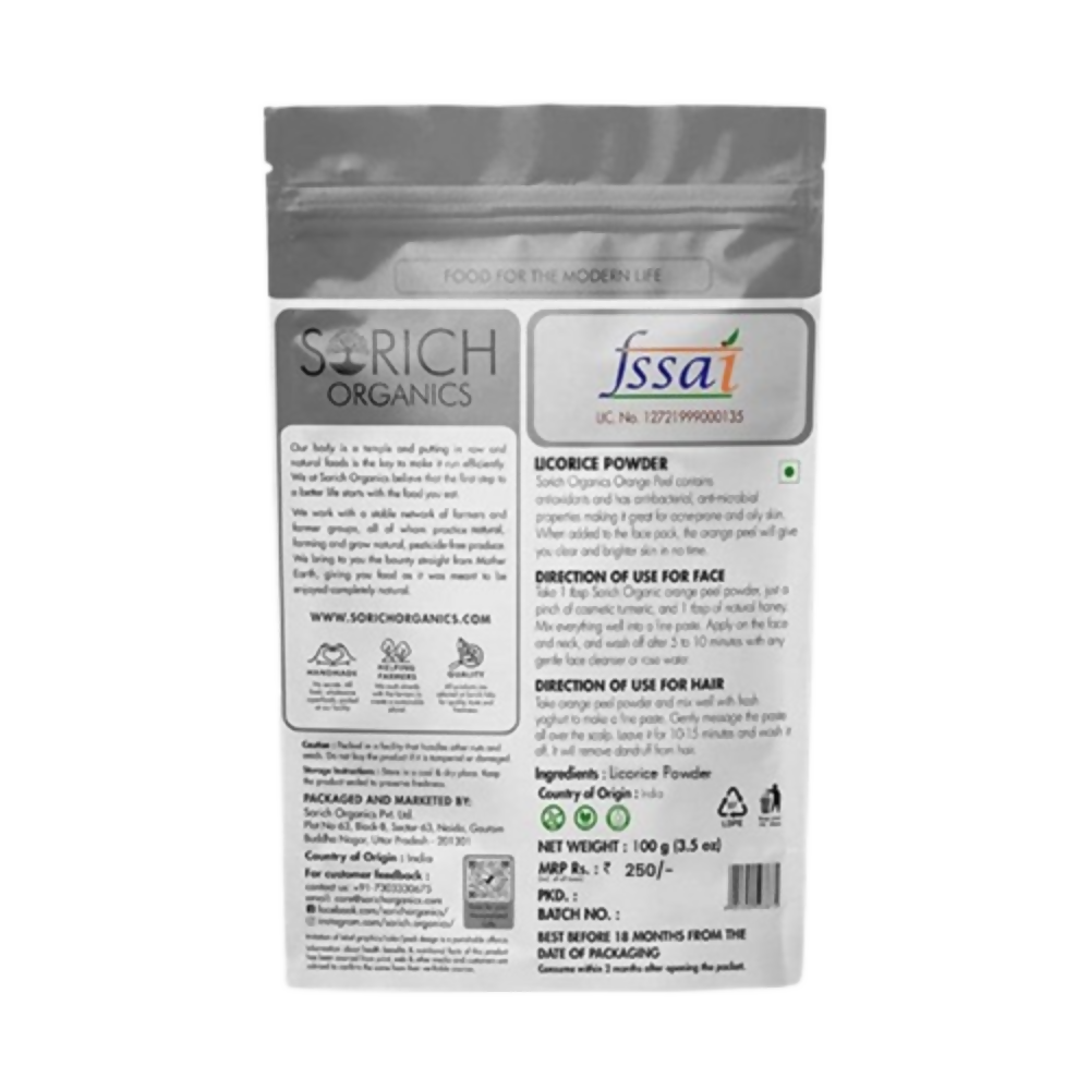 Sorich Organics Licorice Powder - Distacart