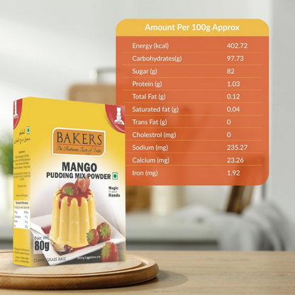 BAKERS Instant Pudding Mix - Mango Flavor - Dista