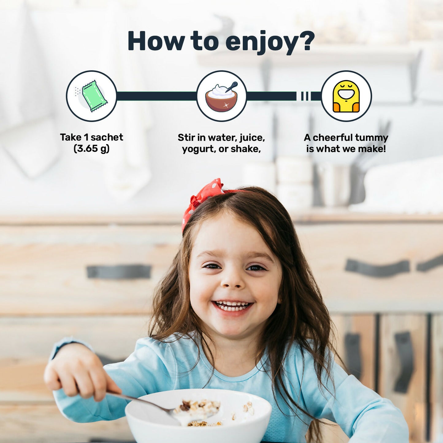 Miduty Probiotics+ Kids - Pre, Pro & Postbiotic, 6B CFU, Sunfiber, Butyrate – Gut & Immune Support - Distacart