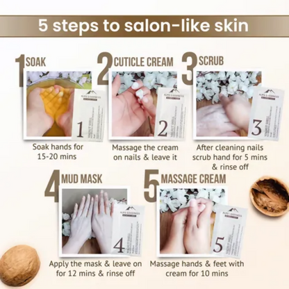 Alps Goodness Walnut Shell Rejuvenating Manicure Pedicure Kit - Distacart