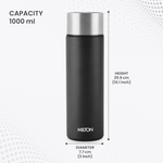 Thumbnail for Milton Glide 1000 Stainless Steel Water Bottle - Black - Dista