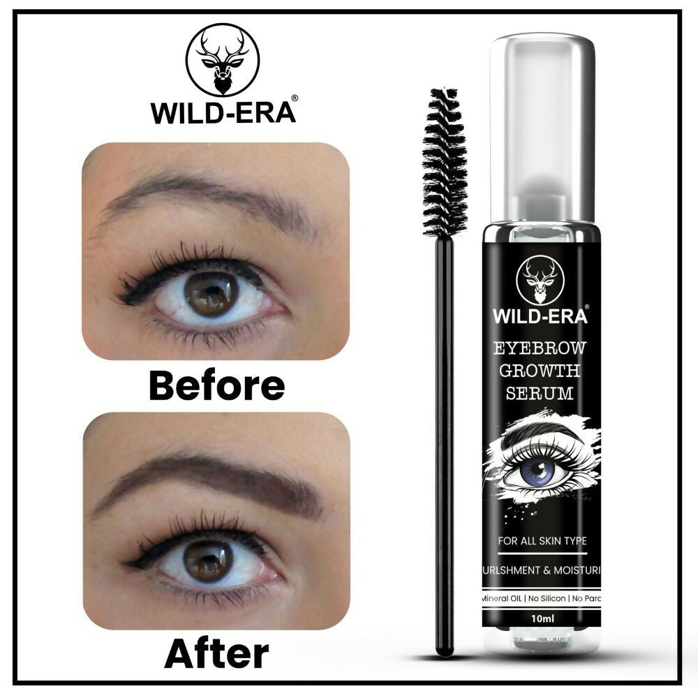 Wildera Eyelash Enhancer Nourishing Eyebrow Lashes Growth EyeLash Hair Growth & Volume Serum With Castor Oil & Vitamin E - Distacart