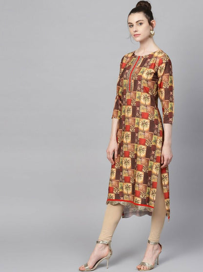 Ahalyaa Women's Traditional wear Kurta - Multi Color - Distacart