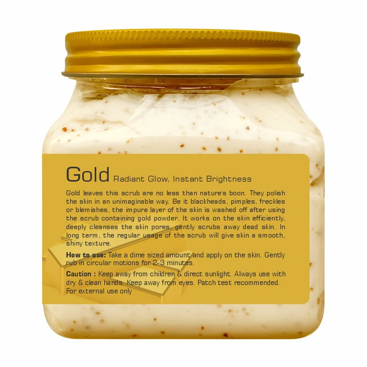 Jeva Gold Scrub - Skin Polishing & Glow Enhancing Gel - Dista
