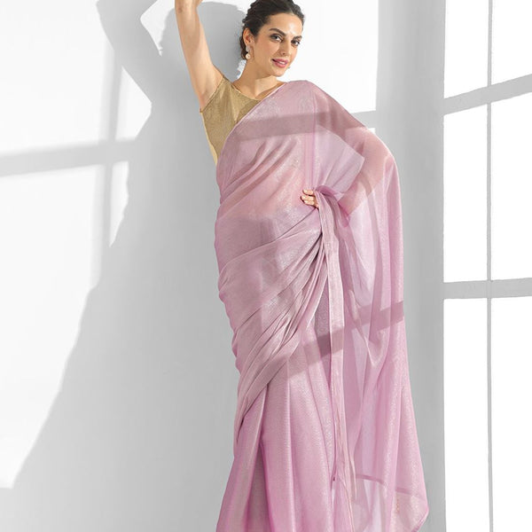 Mitera Embellished Sequinned Pure Chiffon Saree - Distacart