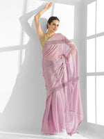 Thumbnail for Mitera Embellished Sequinned Pure Chiffon Saree
