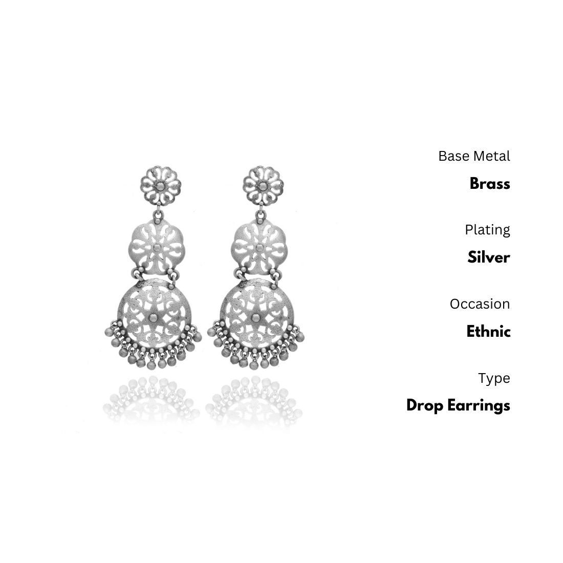 New Stylish Oxidized Gold-Polished Gold Drop Earrings for Womens by House of Ree - Distacart