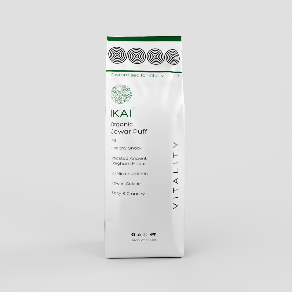 IKAI Organic Jowar Puff (Roasted) - Distacart