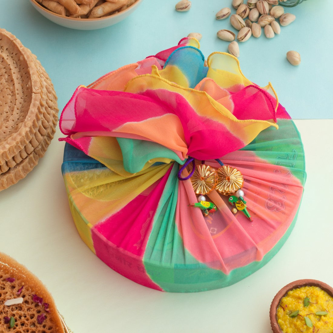 LMB Sweets Special Paneer Ghewar (Festive Lehriya Pack) - Dista