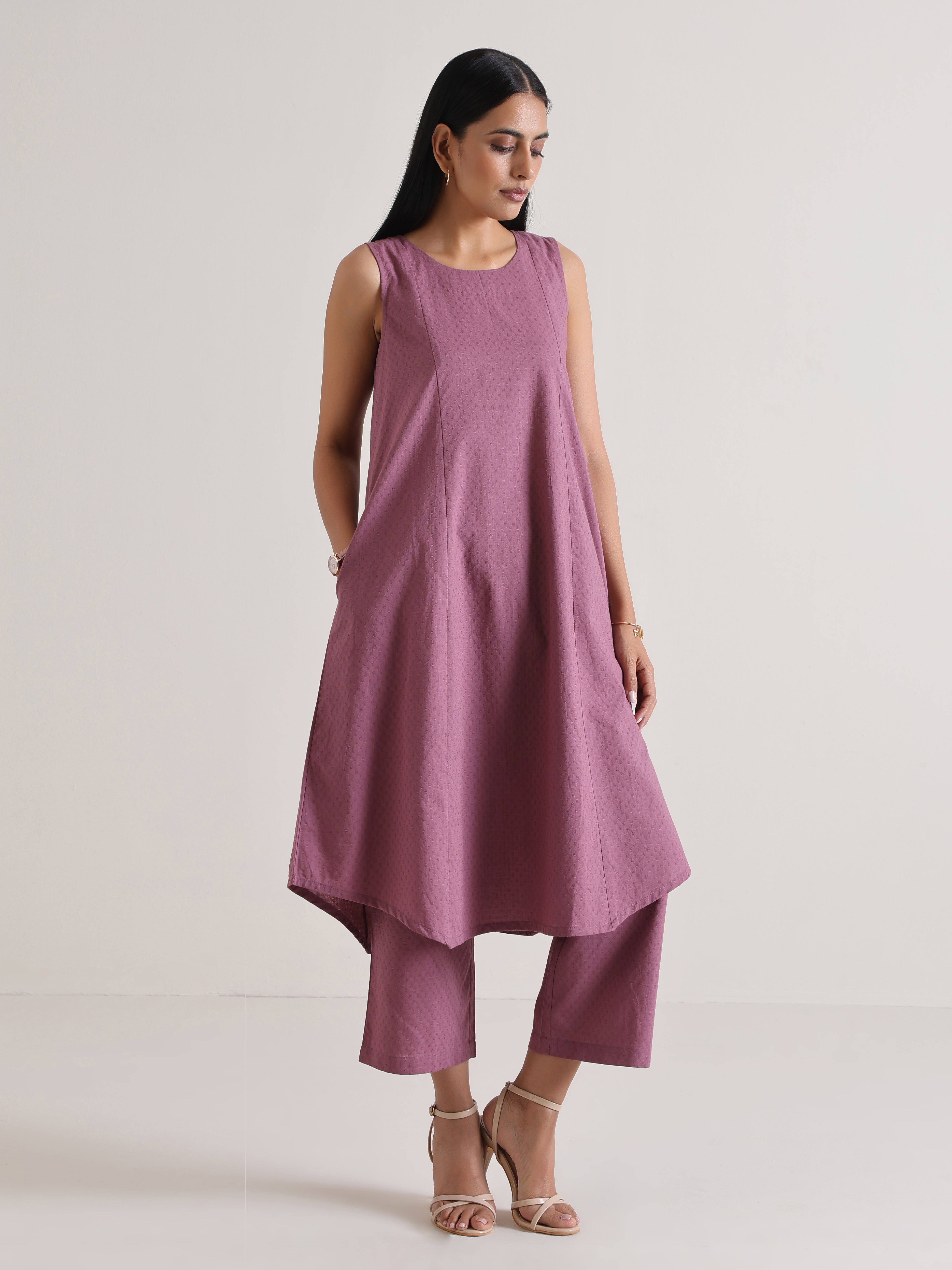 trueBrowns Orchid Panelled Co-ord Set - Distacart