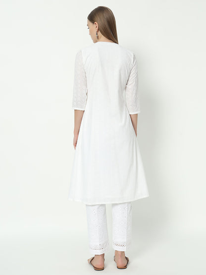 Fab Fashion Chiken Kari Angrakha V Neck Set - Distacart