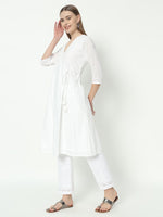 Thumbnail for Fab Fashion Chiken Kari Angrakha V Neck Set