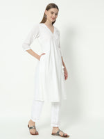 Thumbnail for Fab Fashion Chiken Kari Angrakha V Neck Set
