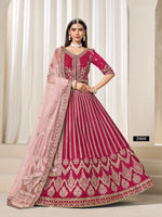Thumbnail for Anaita Red Heavy Embroidered Art Silk Designer Lehenga Choli - Distacart