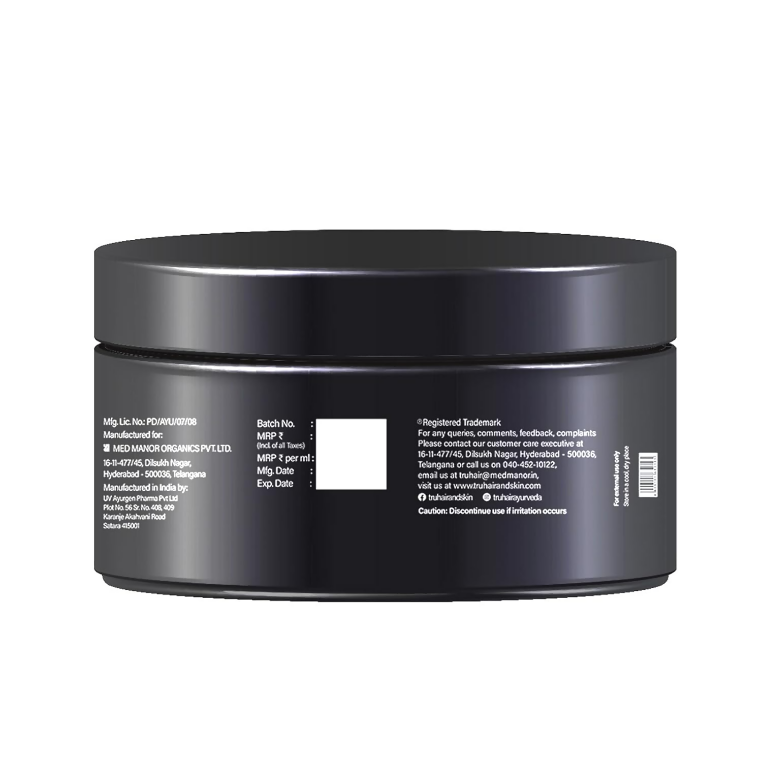 Tru Hair & Skin Strong Hold For 12-Hours Hair Wax Cream with Argan Oil