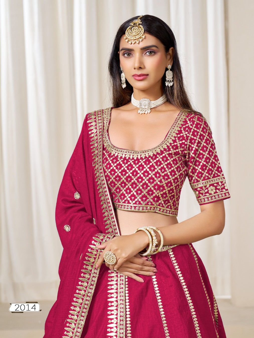 Anaita Red Embroidered Art Silk Designer Lehenga Choli - Distacart