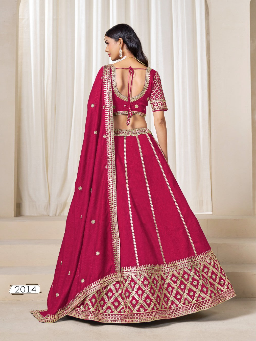 Anaita Red Embroidered Art Silk Designer Lehenga Choli - Distacart