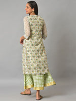 Thumbnail for AURELIA Checked Layered Ethnic Dress