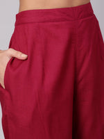 Thumbnail for Aks Ethnic Motifs Printed Round Neck Kurta with Palazzos - Distacart
