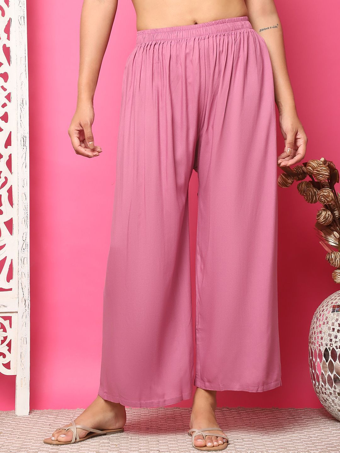 TAG 7 Women Flared Palazzos - Distacart