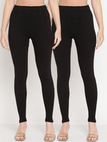 Thumbnail for TAG 7 Pack of 2 Black Ankle Length Leggings - Distacart