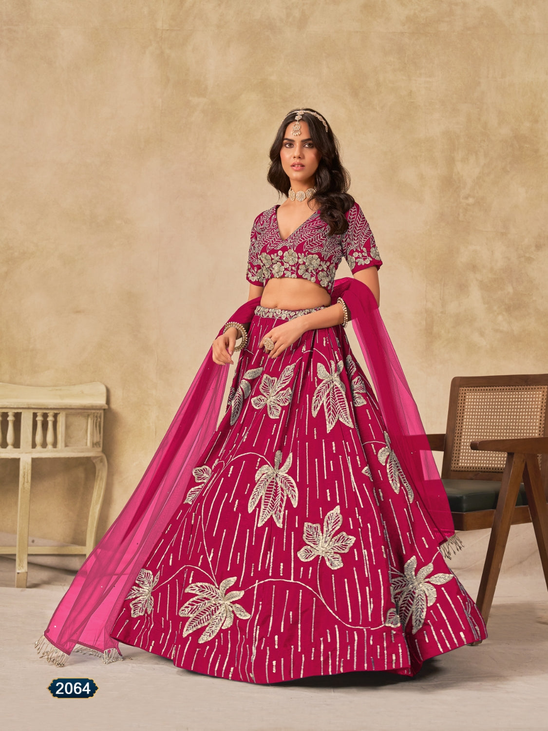 Anaita Magenta Heavy Art Silk Lehenga Choli With Embroidery Work - Distacart