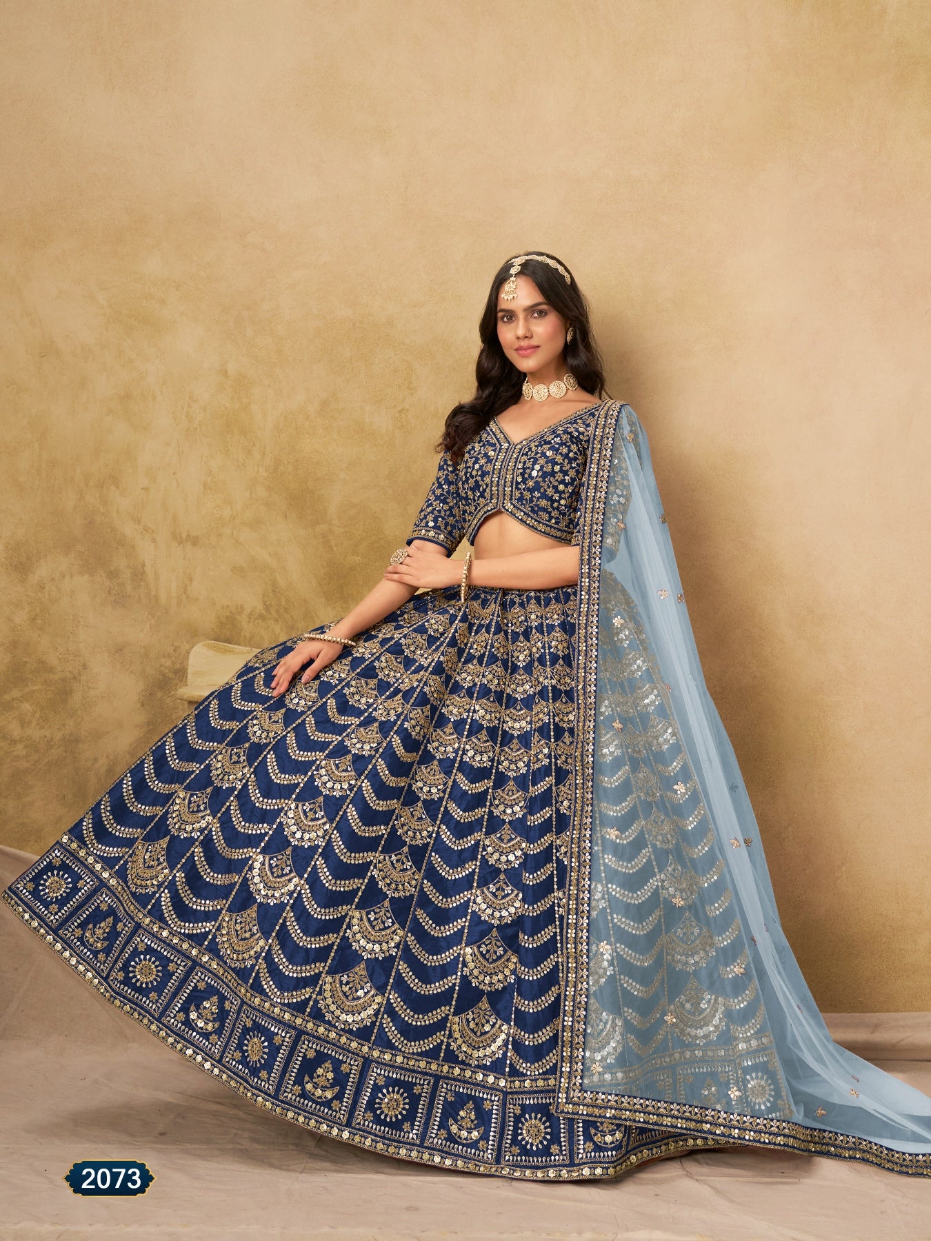 Anaita Teal Blue Art Silk Lehenga Choli With Heavy Embroidery Work - Distacart