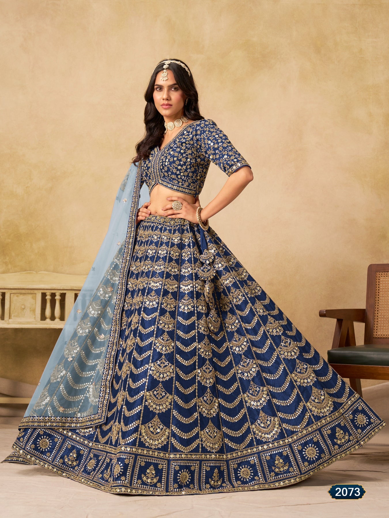 Anaita Teal Blue Art Silk Lehenga Choli With Heavy Embroidery Work - Distacart