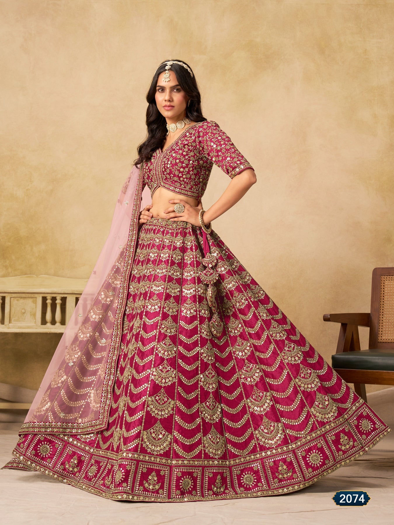 Anaita Maroon Art Silk Lehenga Choli With Heavy Embroidery Work - Distacart